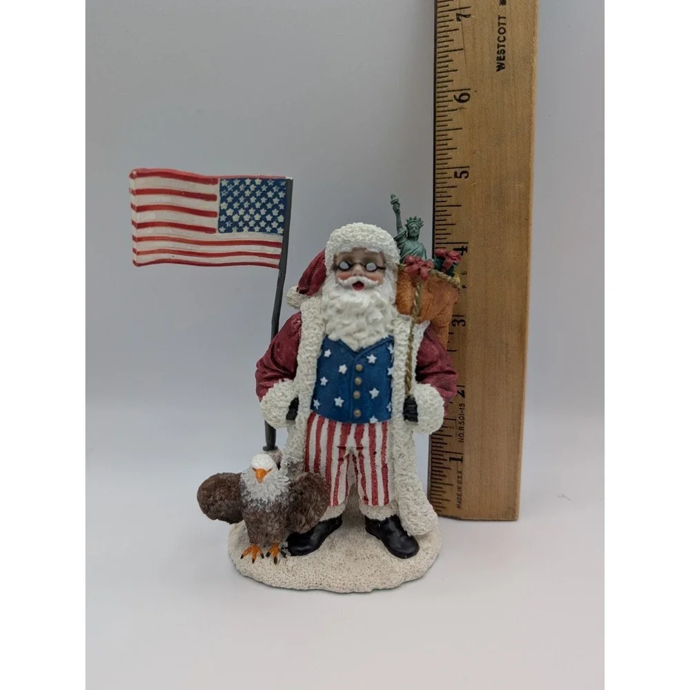 Vintage International Santa Claus Collection Patriotic American Santa 2002